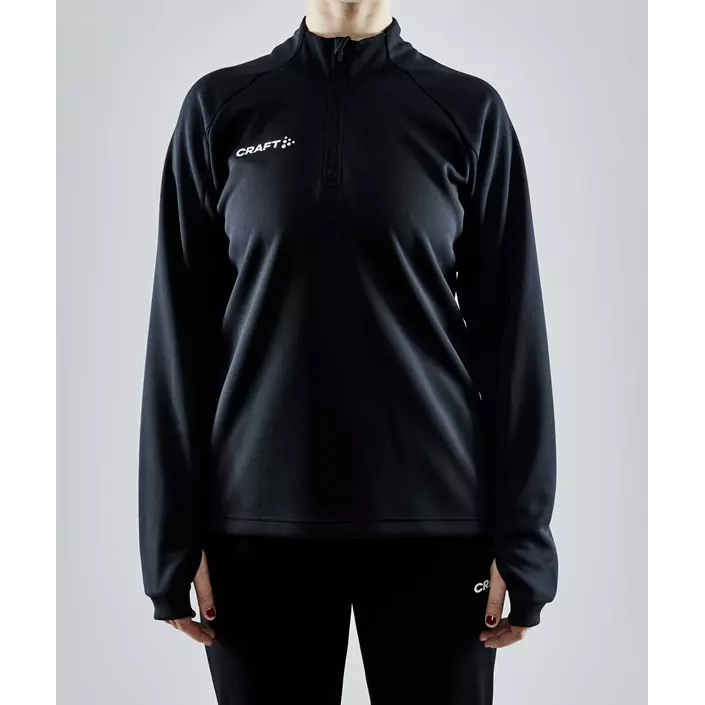 Craft Evolve Halfzip women's sweatshirt, Black, large image number 1