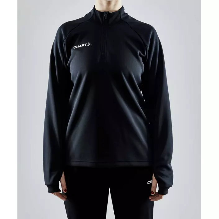 Craft Evolve Halfzip women's sweatshirt, Black, large image number 1