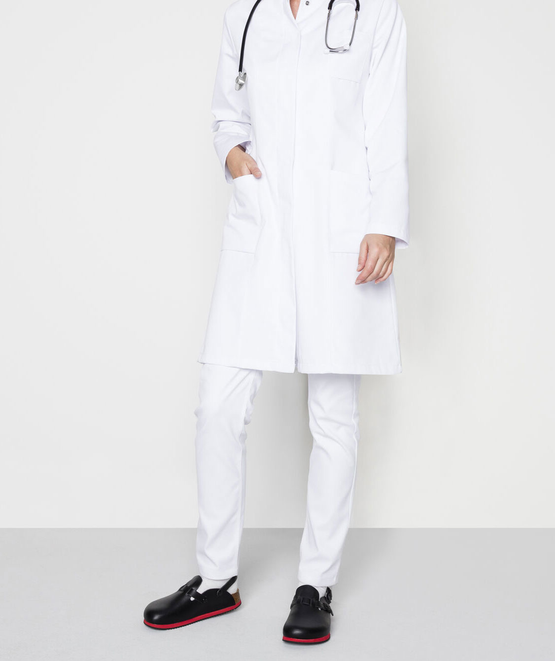 Birkenstock Kay SL Narrow Fit sandaler dam, Svart/R&ouml;d