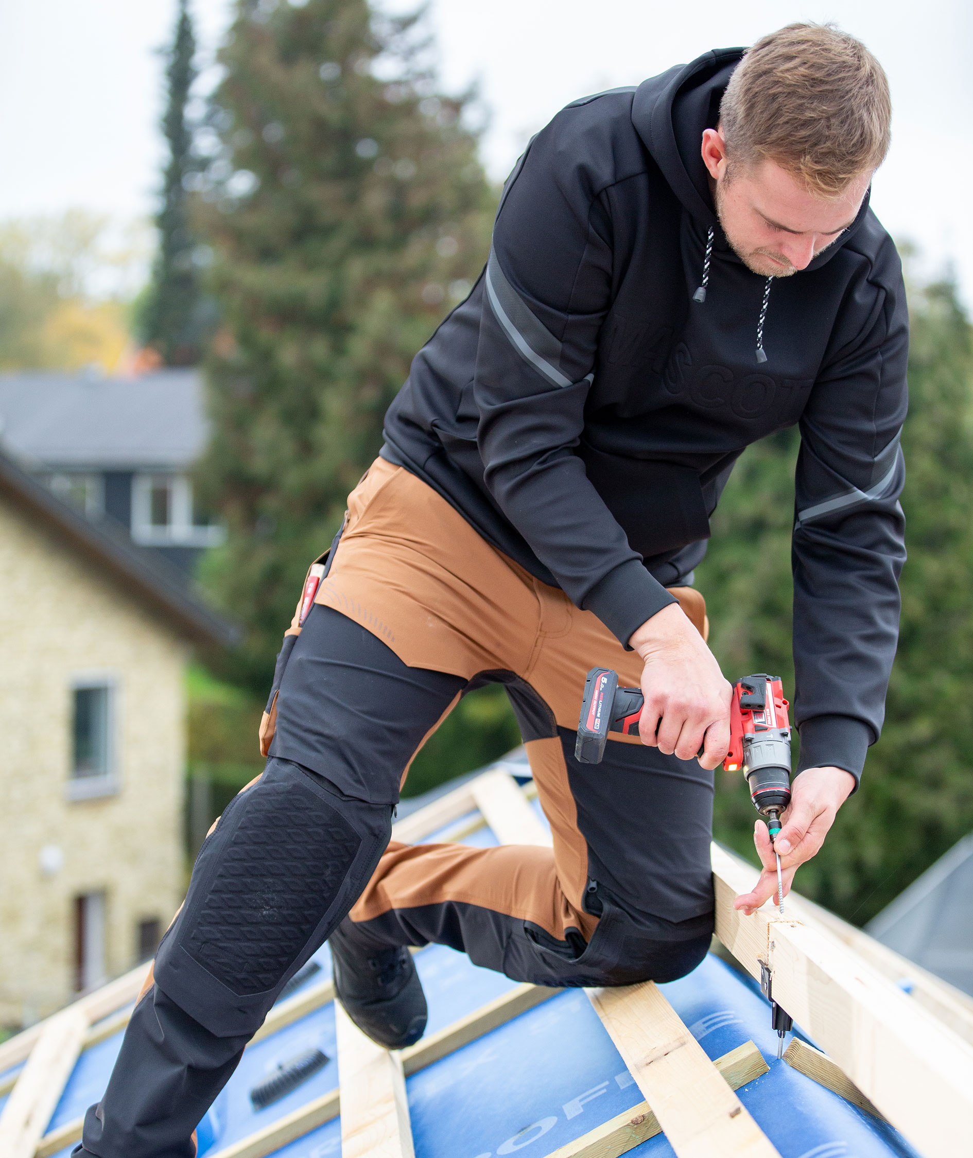 Mascot Customized fleece hoodie, Dark Marine Blue, large image number 1