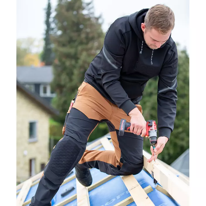 Mascot Customized fleece hoodie, Mörk Marinblå, large image number 1