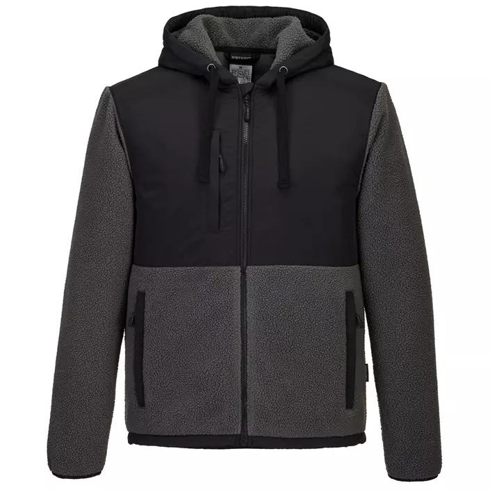Portwest KX3 fibre pile jacket, Black/Grey, large image number 0