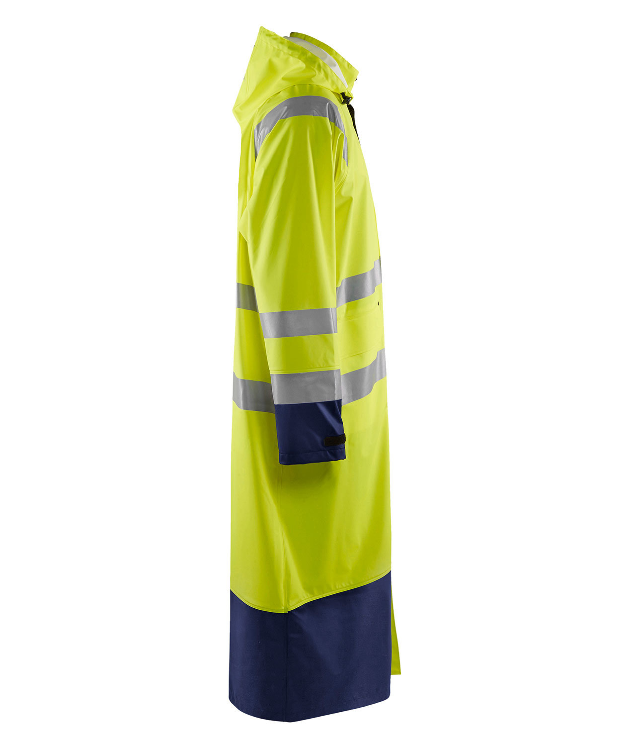 Bl&aring;kl&auml;der raincoat, Hi-vis yellow/Marine blue, large image number 1