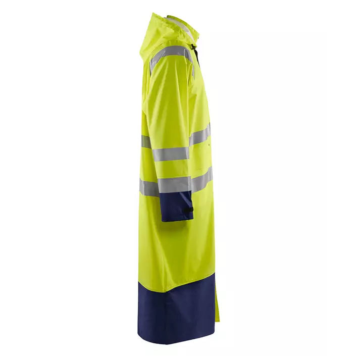 Blåkläder regnfrakk, Hi-vis gul/marineblå, large image number 1