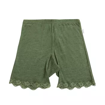 Joha Kate shorts dam, ull/silke, Olivgrön