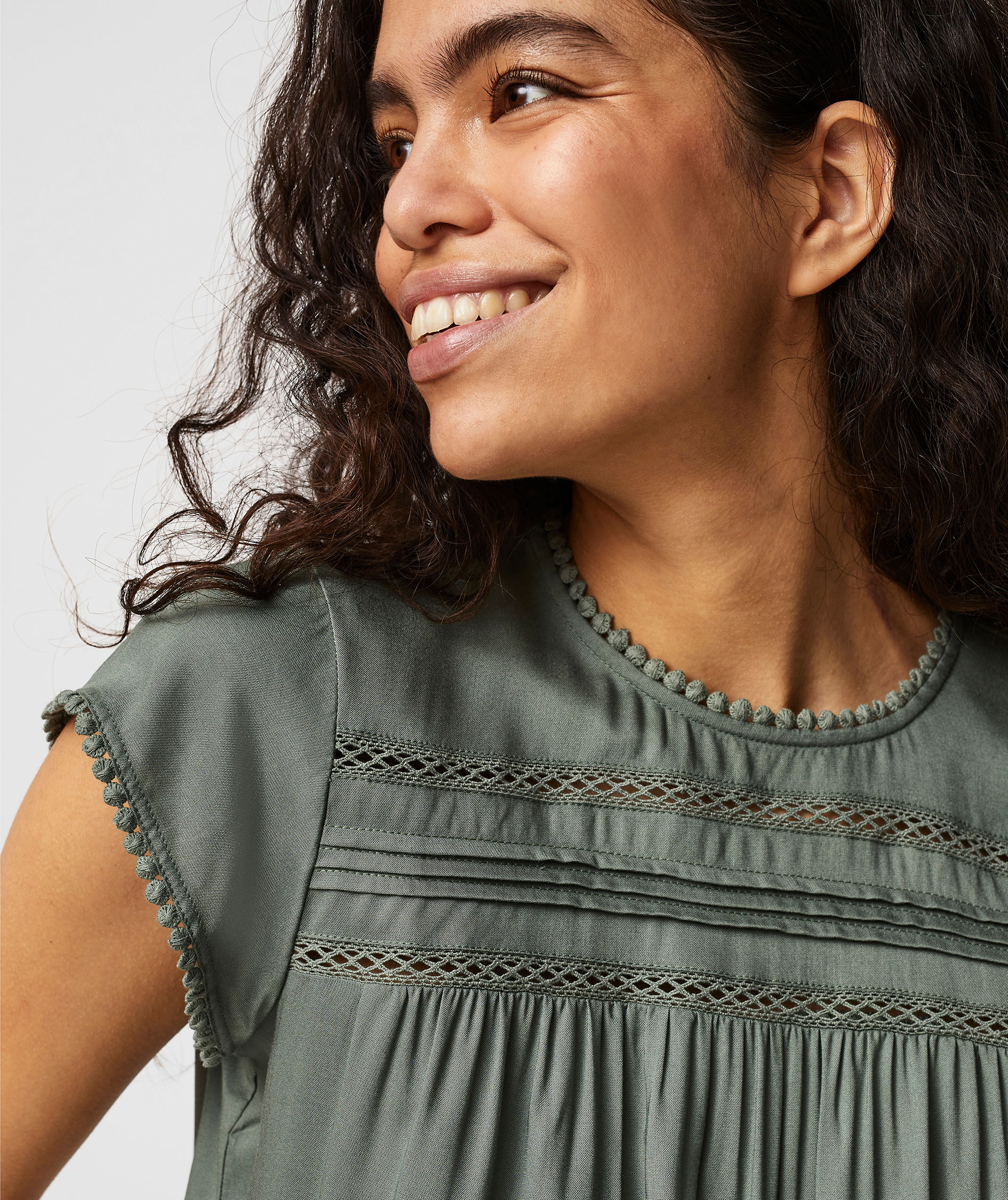 Vero Moda VMDEBBIE PLEAT women's blouse, Laurel Wreath, large image number 4