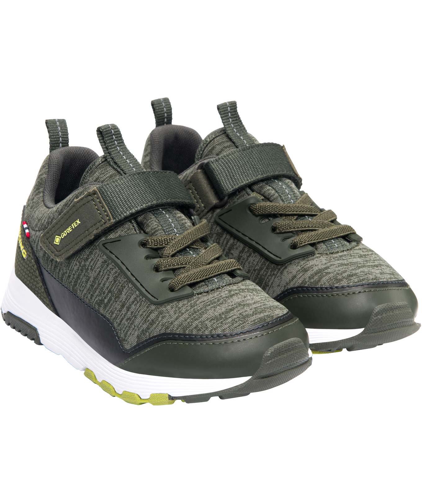 Viking Arendal GTX sneakers f&uuml;r Kinder, Olive/Lime, large image number 2