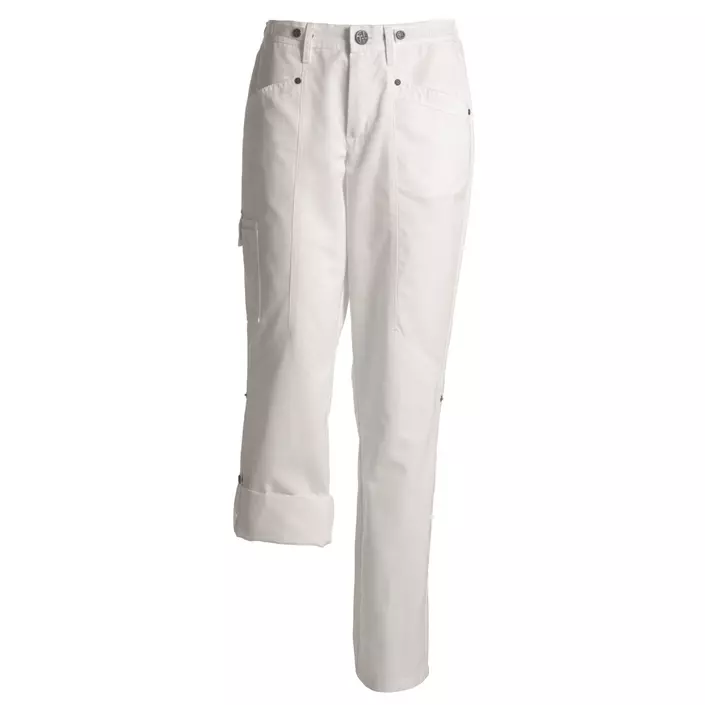 Kentaur  flex chefs trousers with extra leg length, White, large image number 0