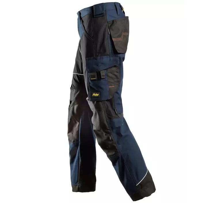 Snickers RuffWork Canvas+ work trousers 6314, Navy/Black, large image number 2