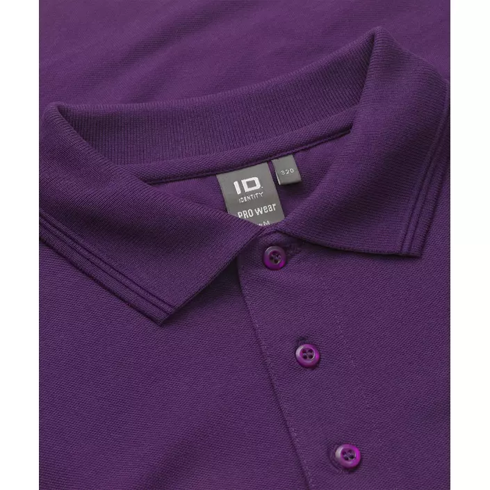 ID PRO Wear Polo T-skjorte med brystlomme, Lilla, large image number 3