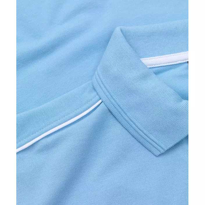 ID PRO Wear pipings polo shirt, Lightblue, large image number 3