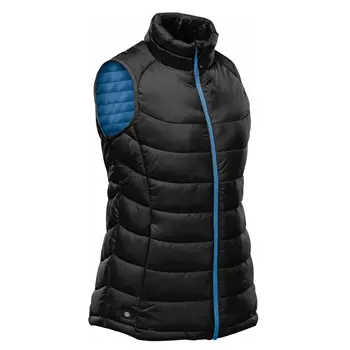 Stormtech Stavanger women's vest, Black/Azur blue