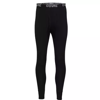 Dovre baselayer trousers with merino wool, Black