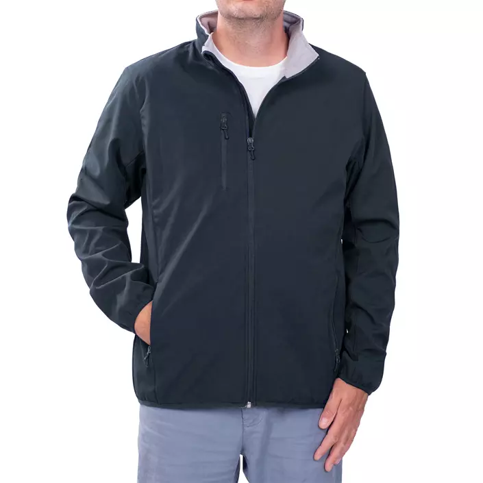 Clique Basic Softshelljacke, Dunkle Marine, large image number 1