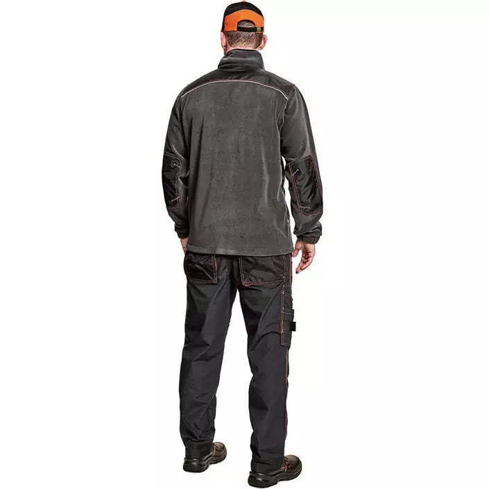 Cerva Knoxfield fleece jacket, Grey/orange, large image number 2