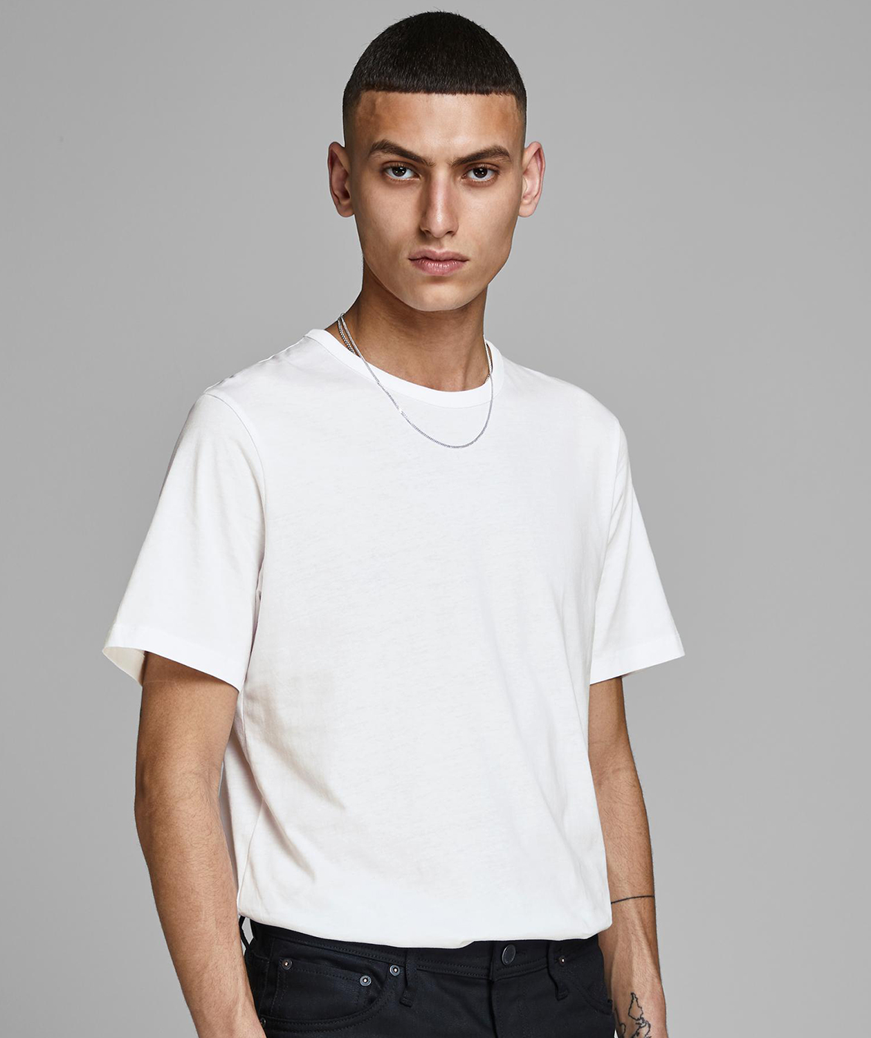 Jack & Jones JABASIC 2-pack short-sleeved underwear shirt, White