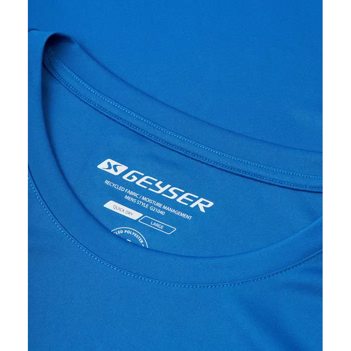 GEYSER Essential interlock T-shirt, Azurblå, large image number 3