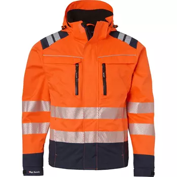 Top Swede shell jacket 130, Hi-Vis Orange/Navy