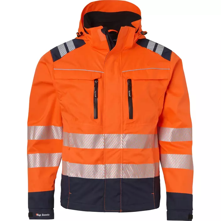 Top Swede shell jacket 130, Hi-Vis Orange/Navy, large image number 0