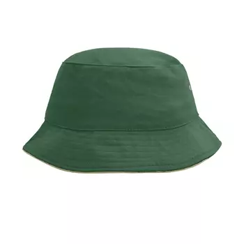 Myrtle Beach bøllehat/Fisherman's hat, Mørkegrøn/beige