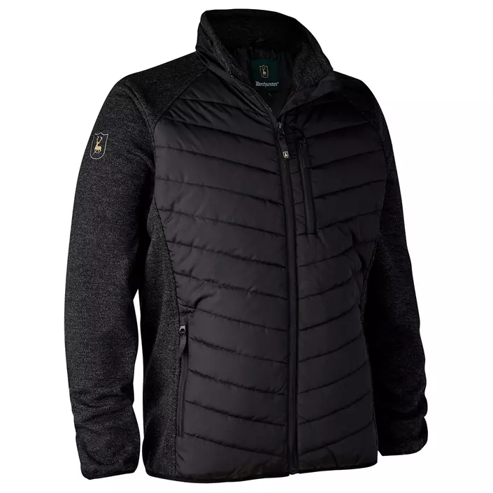Deerhunter Moor padded jacket with knit, Black, large image number 0