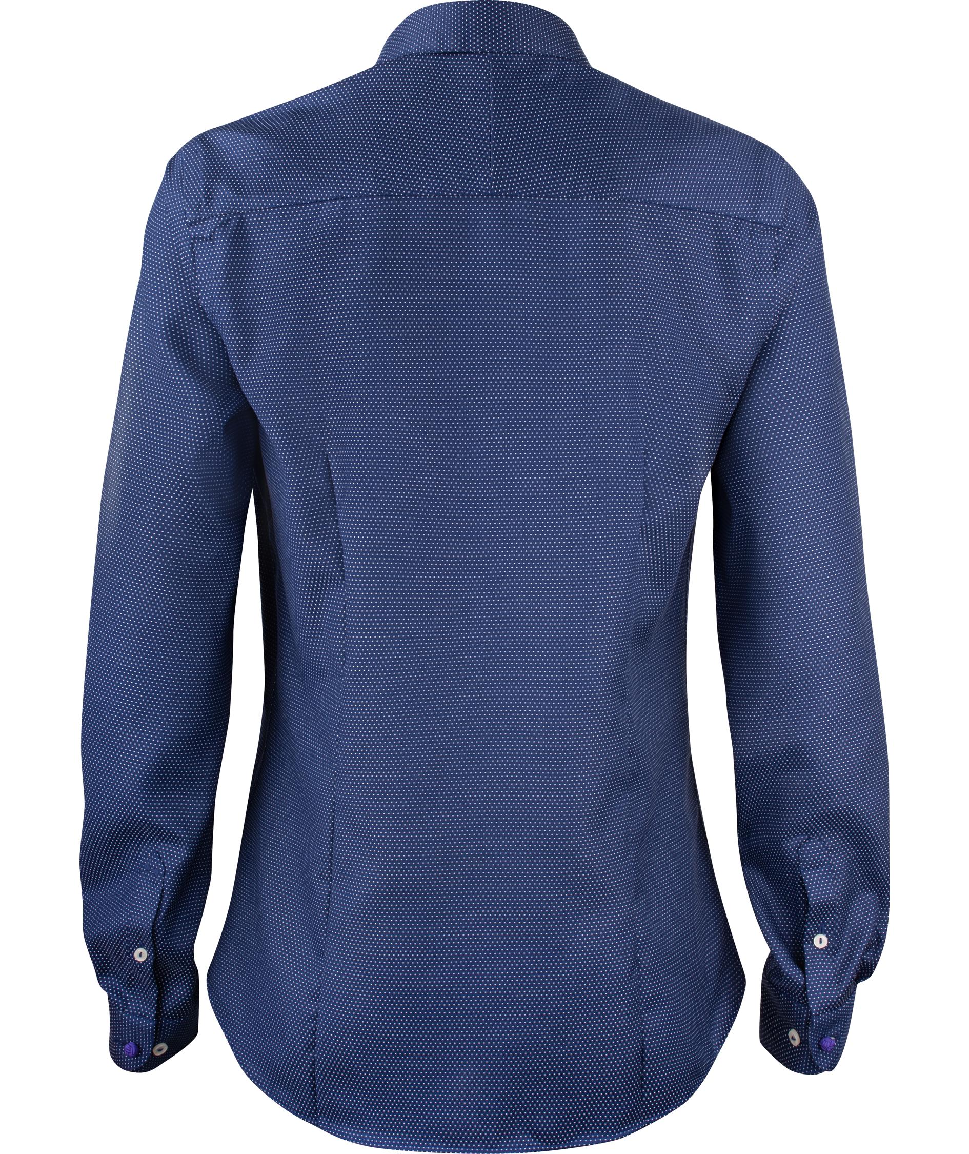 J. Harvest & Frost Purple Bow 49 lady fit shirt, Navy/White dot, large image number 1