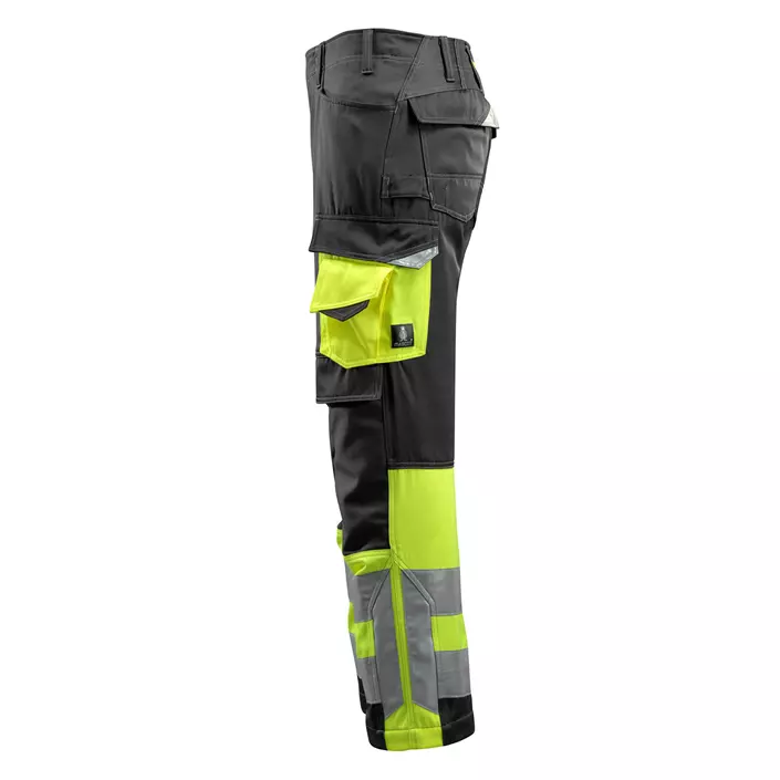 Mascot Safe Supreme Leeds arbeidsbukse, Svart/Hi-Vis Gul, large image number 1