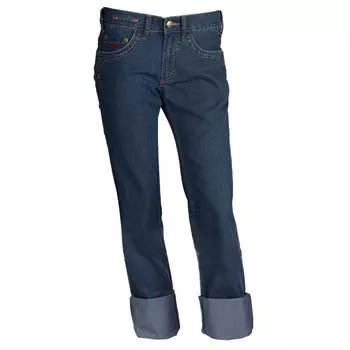 Nybo Workwear Twiggy damebukser med ekstra benlængde, Denimblå