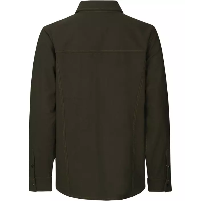 ID Modern fit long-sleeved flannel shirt, Olive, large image number 2