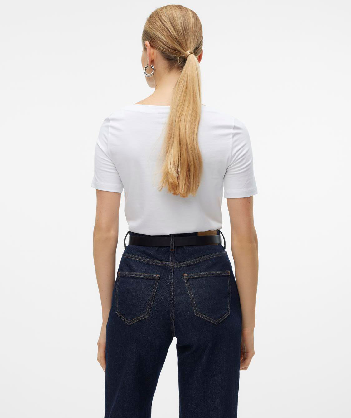 Vero Moda VMPANDA MODAL Damen T-Shirt, Bright White, Bright White, large image number 2