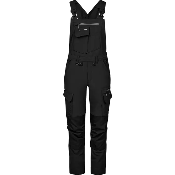 Engel Entire hängselbyxa full stretch dam, Black/Anthracite Grey, large image number 0