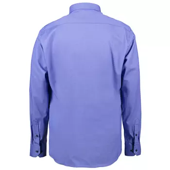 Seven Seas Dobby Royal Oxford modern fit skjorte med brystlomme, Fransk Blå