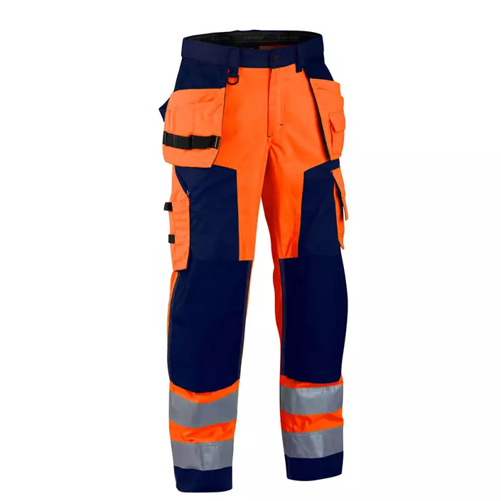 Blåkläder craftsman trousers, Hi-vis Orange/Marine, large image number 0