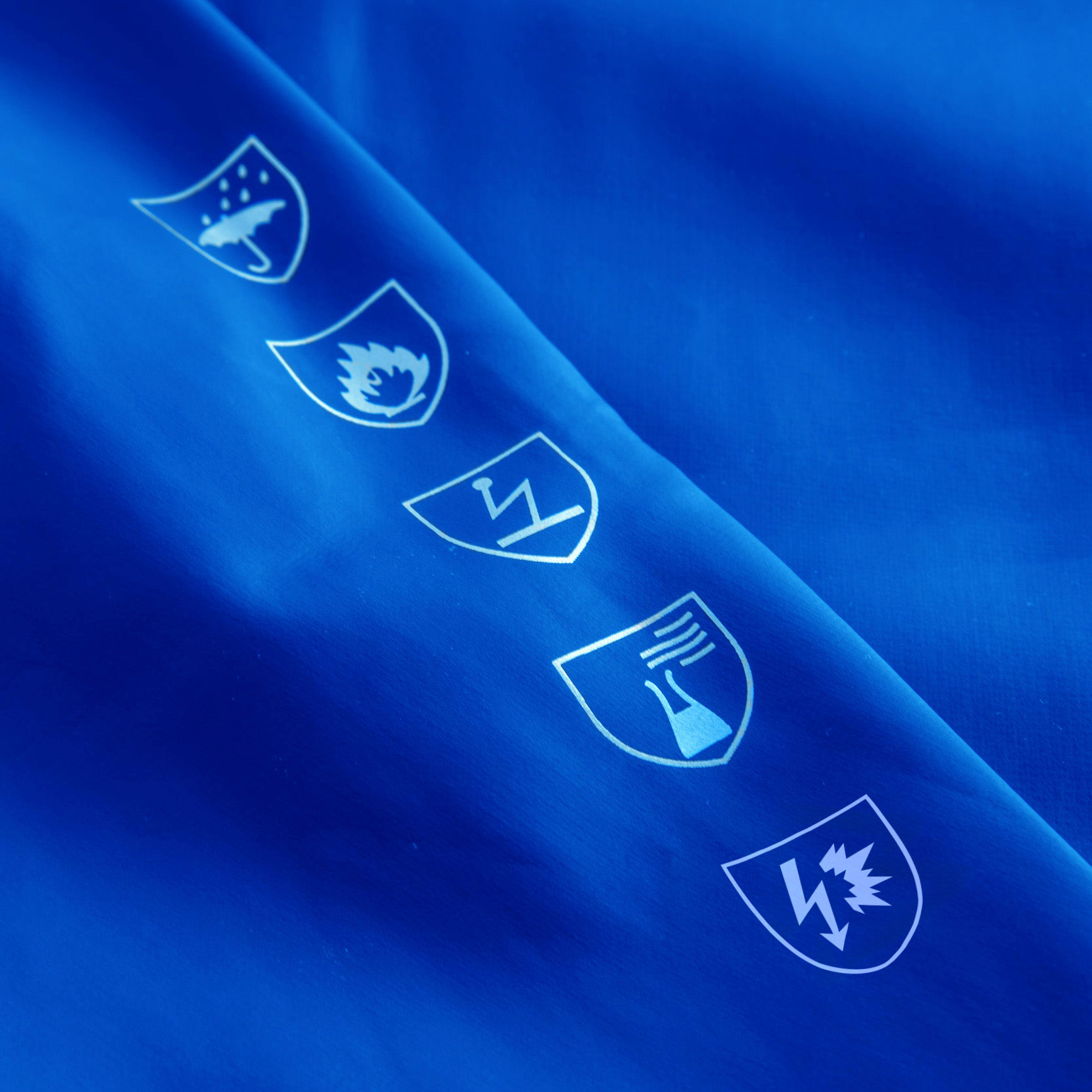 Lyngs&oslash;e Multinorm rain trousers, Royal Blue, large image number 3