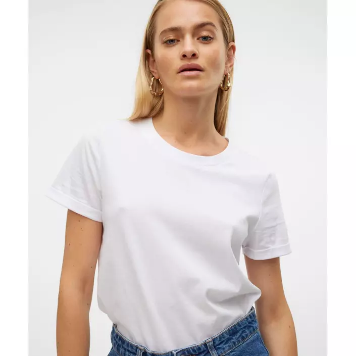 Vero Moda VMPAULA T-shirt, Bright White, large image number 0