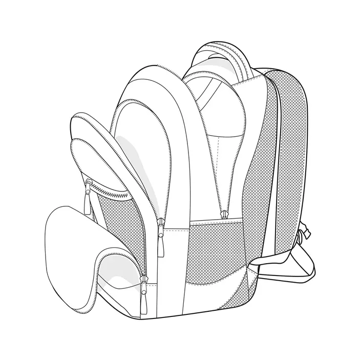ID Executive Laptop backpack 20L, Black, Black, large image number 5