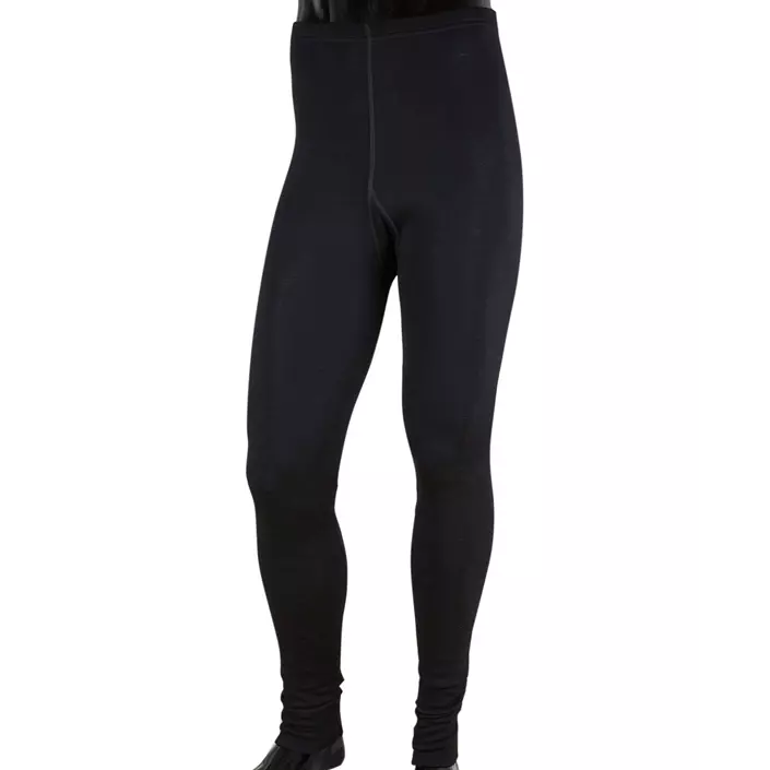 Klazig baselayer trousers with merino wool, Black, large image number 0