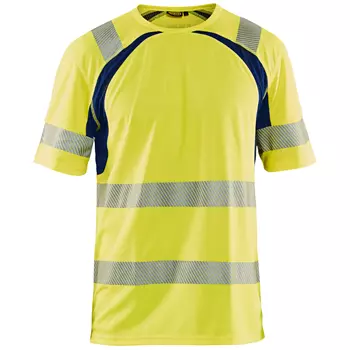 Blåkläder UV T-skjorte, Hi-vis gul/marineblå