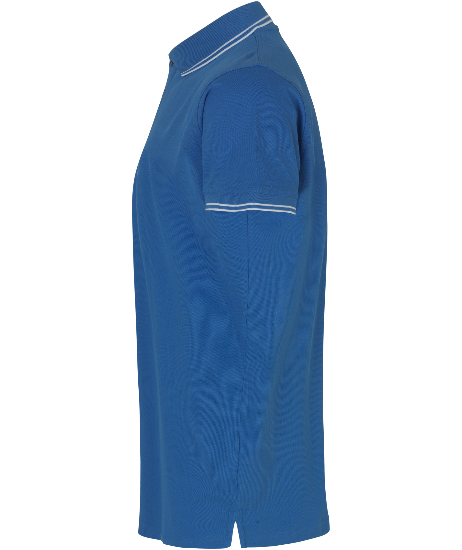 ID Stretch polo T-shirt med kontrast, Azure, large image number 2