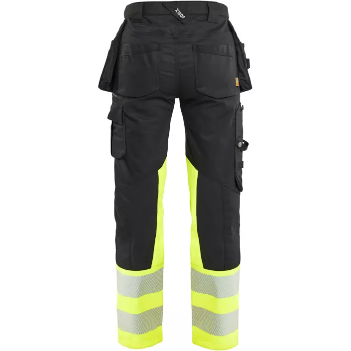 Blåkläder dame håndværkerbukser, Sort/Hi-Vis Gul, large image number 1