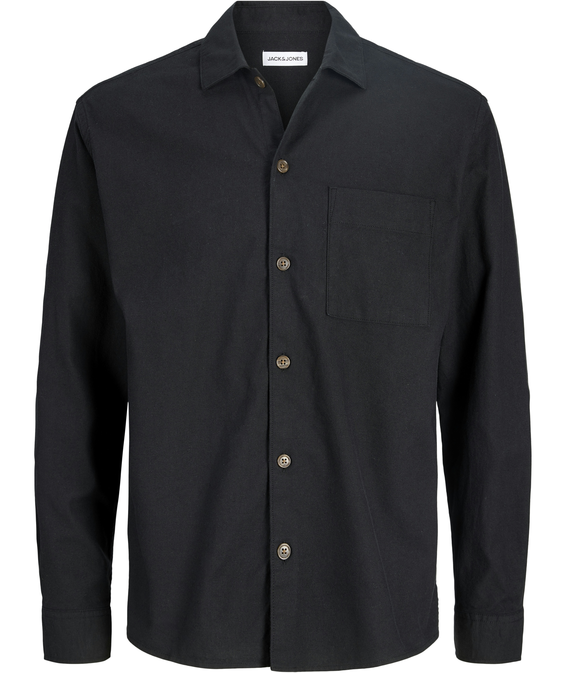 Jack & Jones JJETRISTAN overshirt, Black, Black, swatch