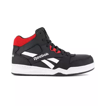 Reebok High Top Safety Sneaker S3, Schwarz/Rot
