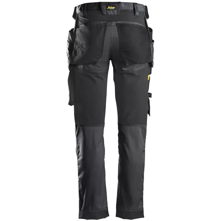 Snickers AllroundWork craftsman trousers 6241, Steel Grey/Black, large image number 2
