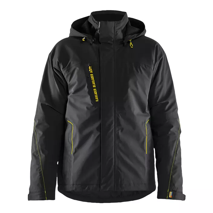 Blåkläder letforet vinterjakke full stretch, Sort/Hi-Vis Gul, large image number 0