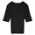Vero Moda VMSILJE kortærmet dame striktrøje, Black, Black, swatch