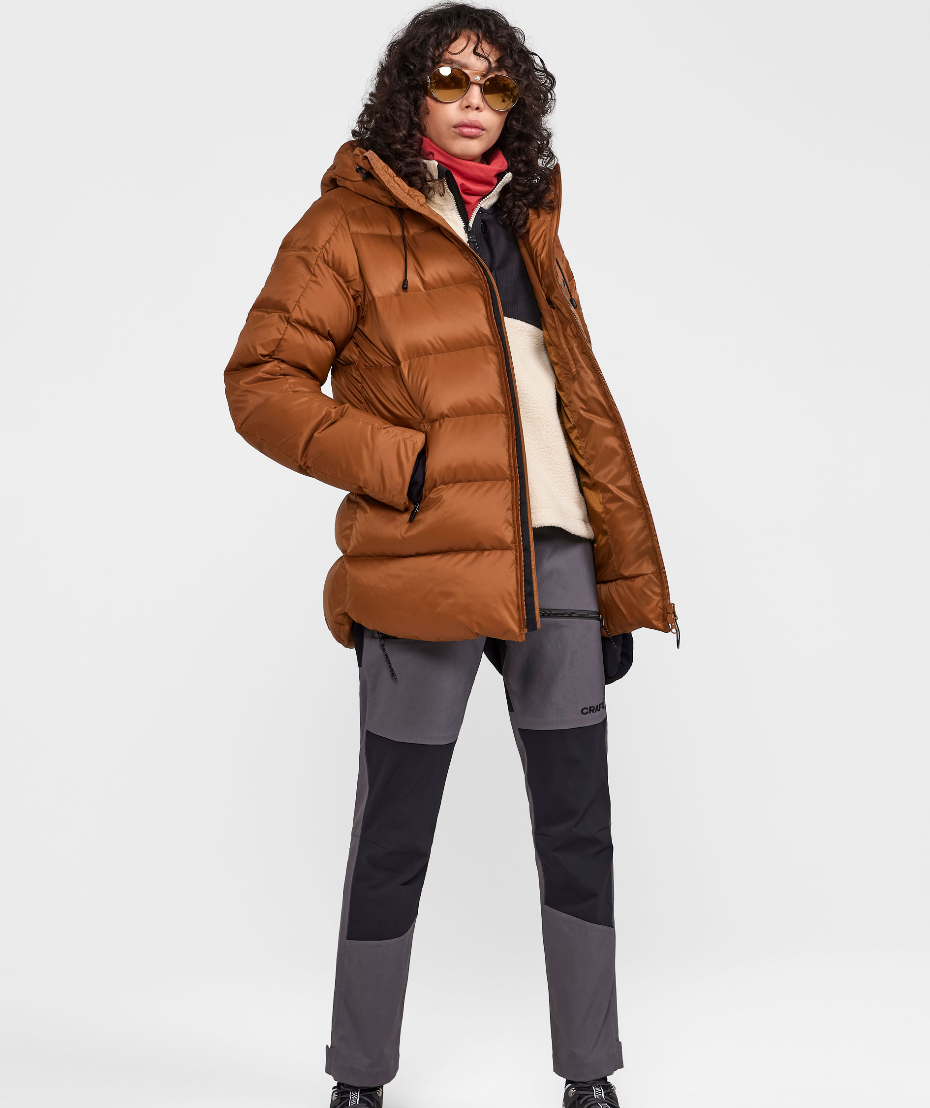 Craft ADV Explore women's fibre pile vest, Ecru-black, large image number 3