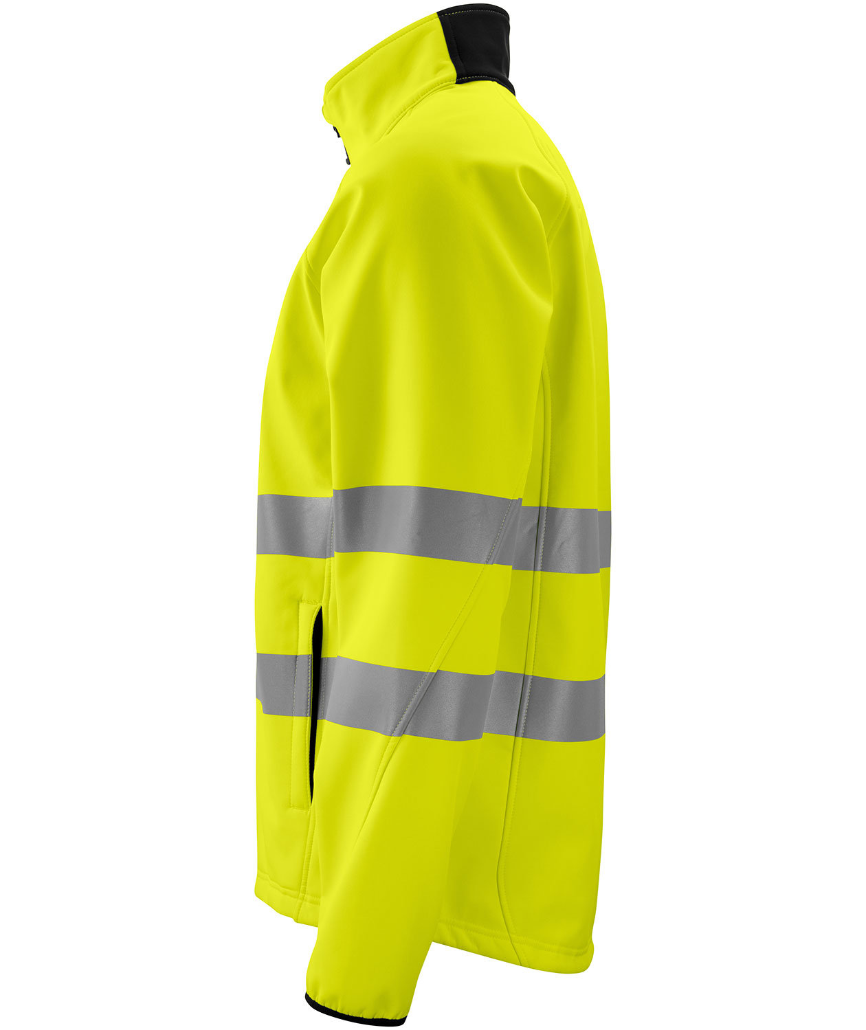 ProJob softshell jacket 6432, Hi-vis Yellow/Black, large image number 3
