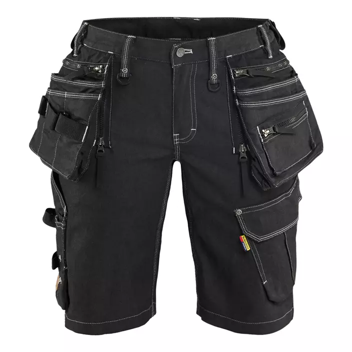 Blåkläder dame håndværkershorts, Sort, large image number 0