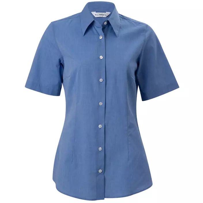 Kümmel Nicole fil-á-fil kurzärmeliges Damenhemd, Mittelblau, large image number 0