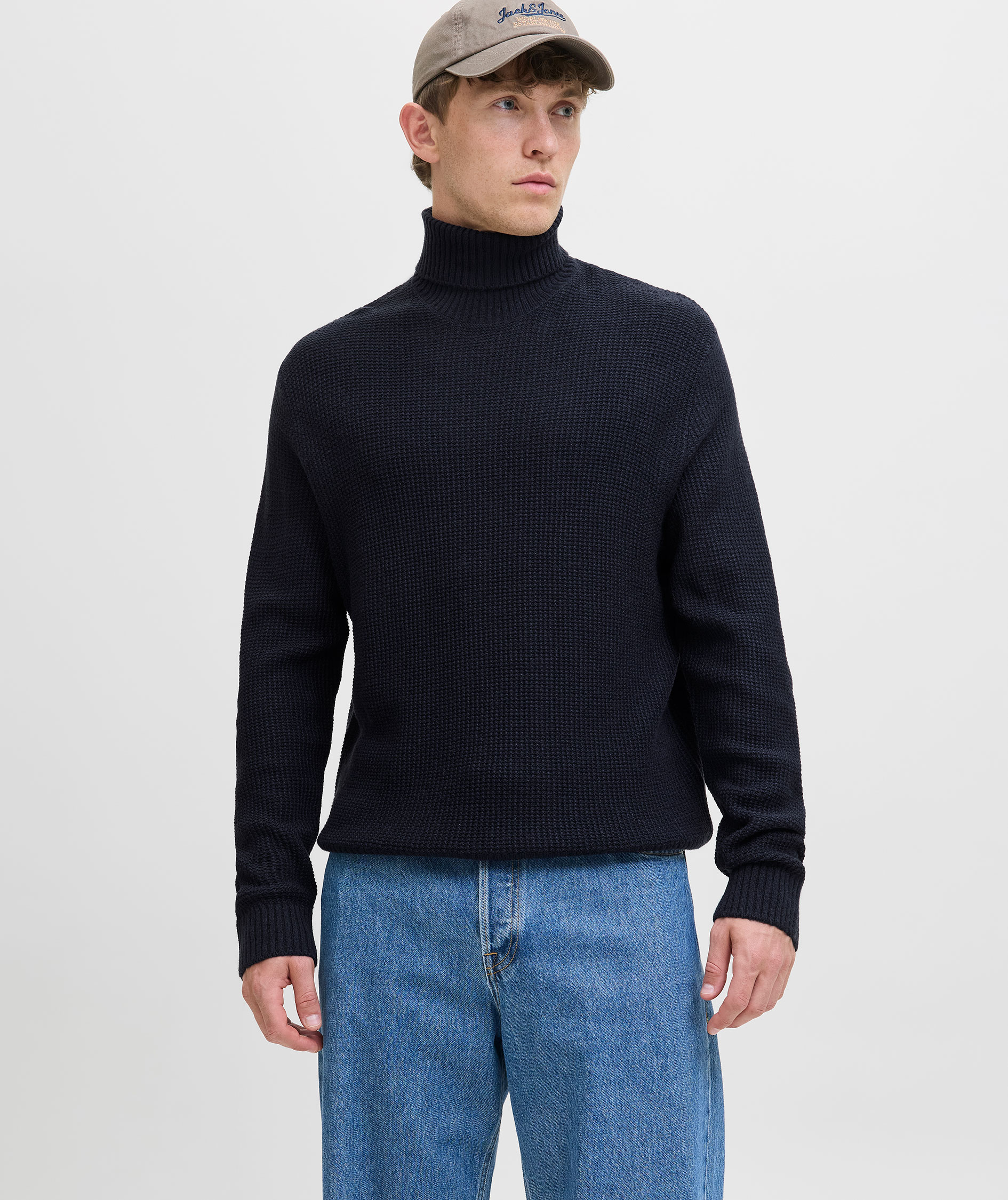 Jack & Jones JJROY rullekrave striktr&oslash;je, Sky Captain, large image number 3